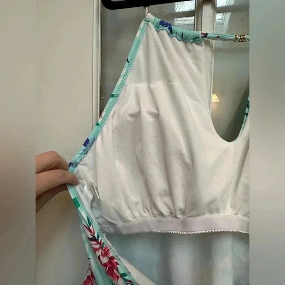 Liz Claiborne | Tropical Floral Tankini Swimsuit Top Size 22W NWOT - Picture 6 of 14